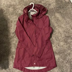 Athleta Maroon Rain Jacket